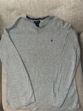 Polo Ralph Lauren Gray Long Sleeve Crewneck Shirt
